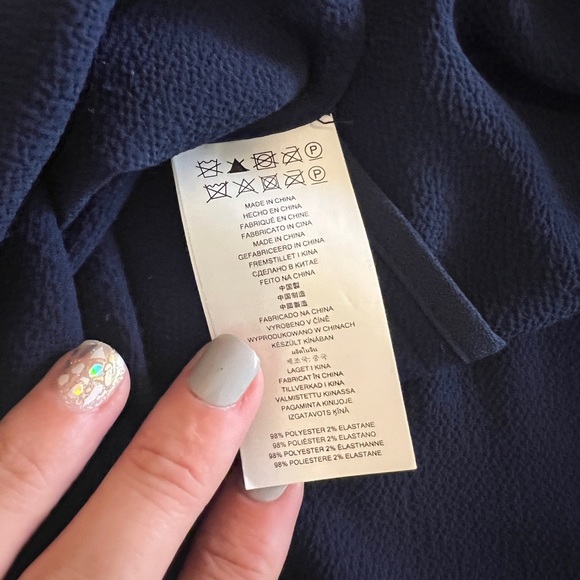 MICHAEL Michael Kors Navy Blue Studded Sleeveless Shift Dress - Picture 6 of 8